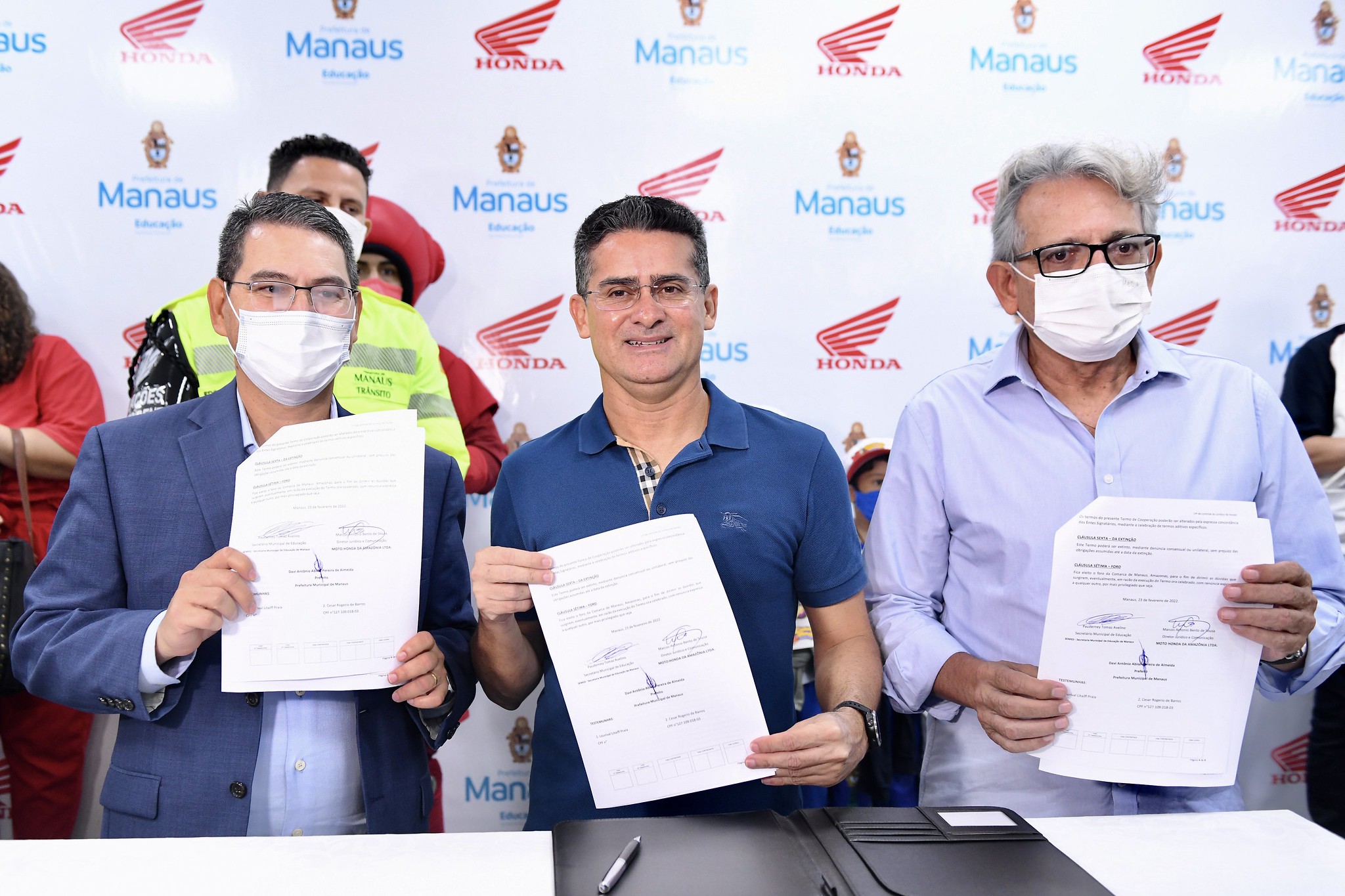 Prefeitura e Moto Honda firmam parceira em prol do trânsito de Manaus