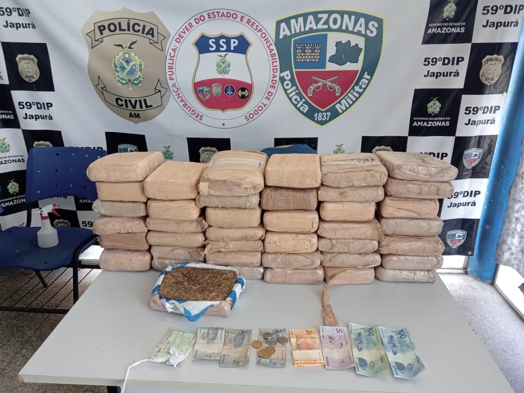 Mulheres são presas transportando mais de 40 kg de droga no AM