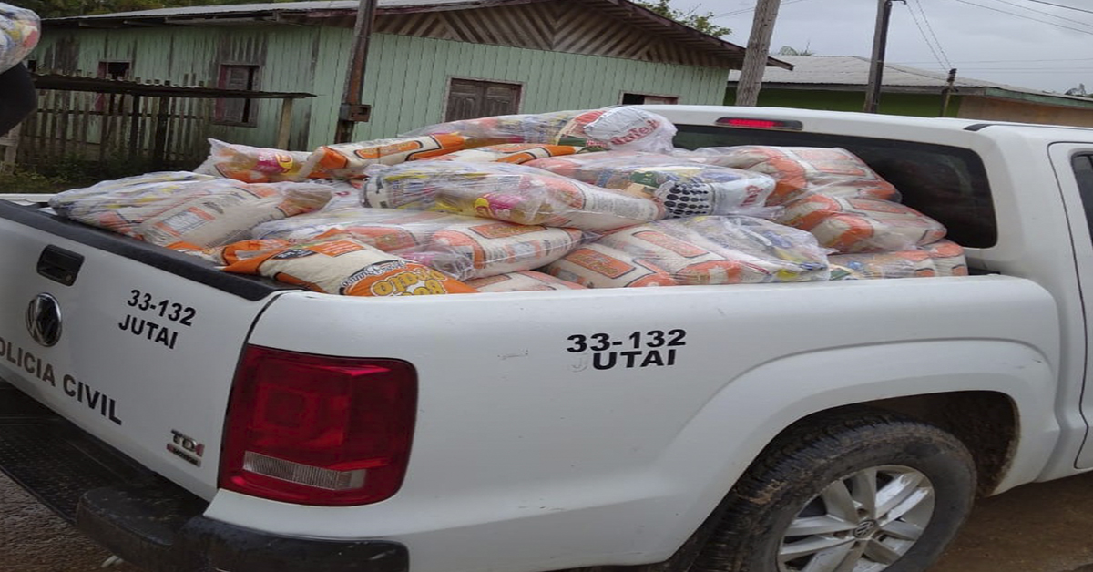 Mais de 50 cestas básicas desviadas da Funai são apreendias no Amazonas