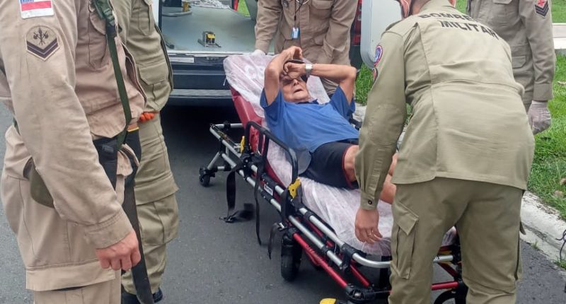 Idoso perdido na mata da Ufam é resgatado pelo Corpo de Bombeiros