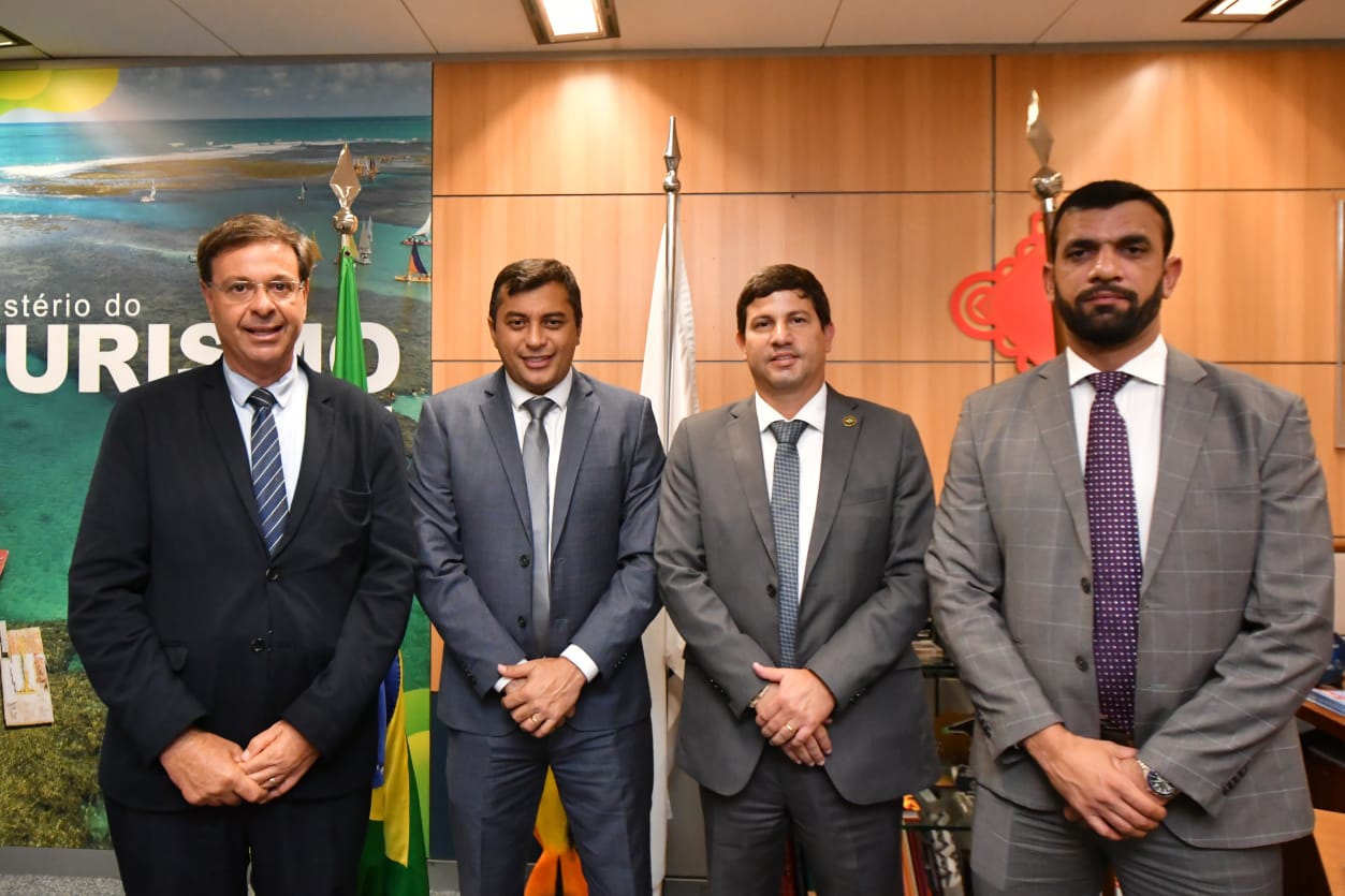 Governador Wilson Lima se reúne com ministros do Turismo e da Justiça e Segurança Pública