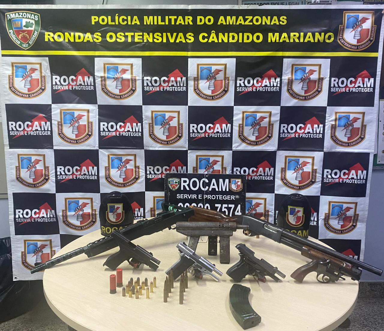 Preparando ataque, criminoso é preso com arsenal de armas em Manaus