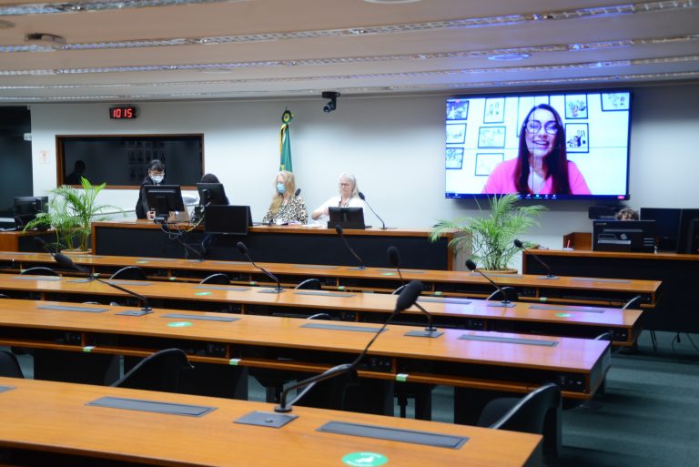 Representante do Observatório Nacional da Mulher na Política Carla Rodrigues.