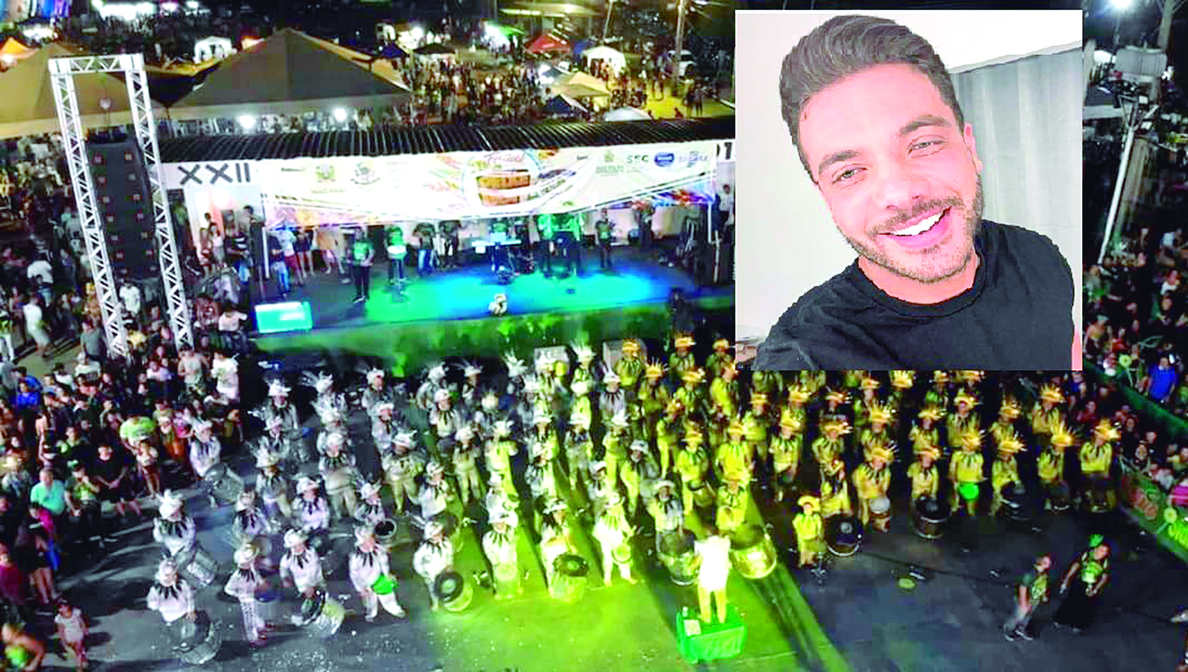 Show do cantor gospel Fernandinho no 5º Festival do Peixe de