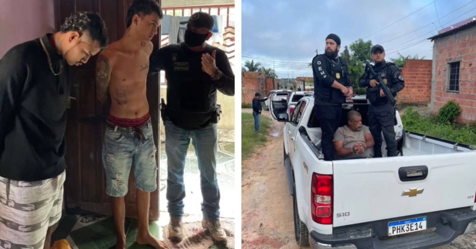 Presos traficantes que mataram mulher por conta da luz do farol do carro em Manaus