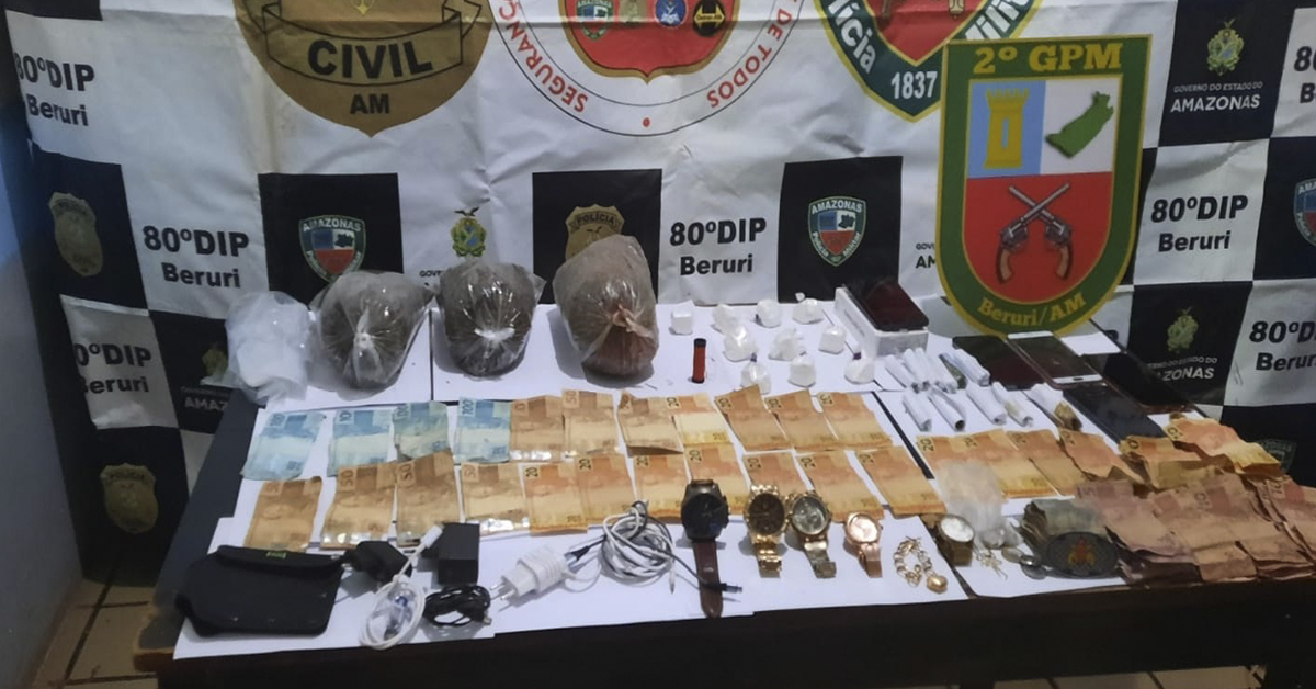 Dupla que traficava em Beruri é presa pela Polícia Militar