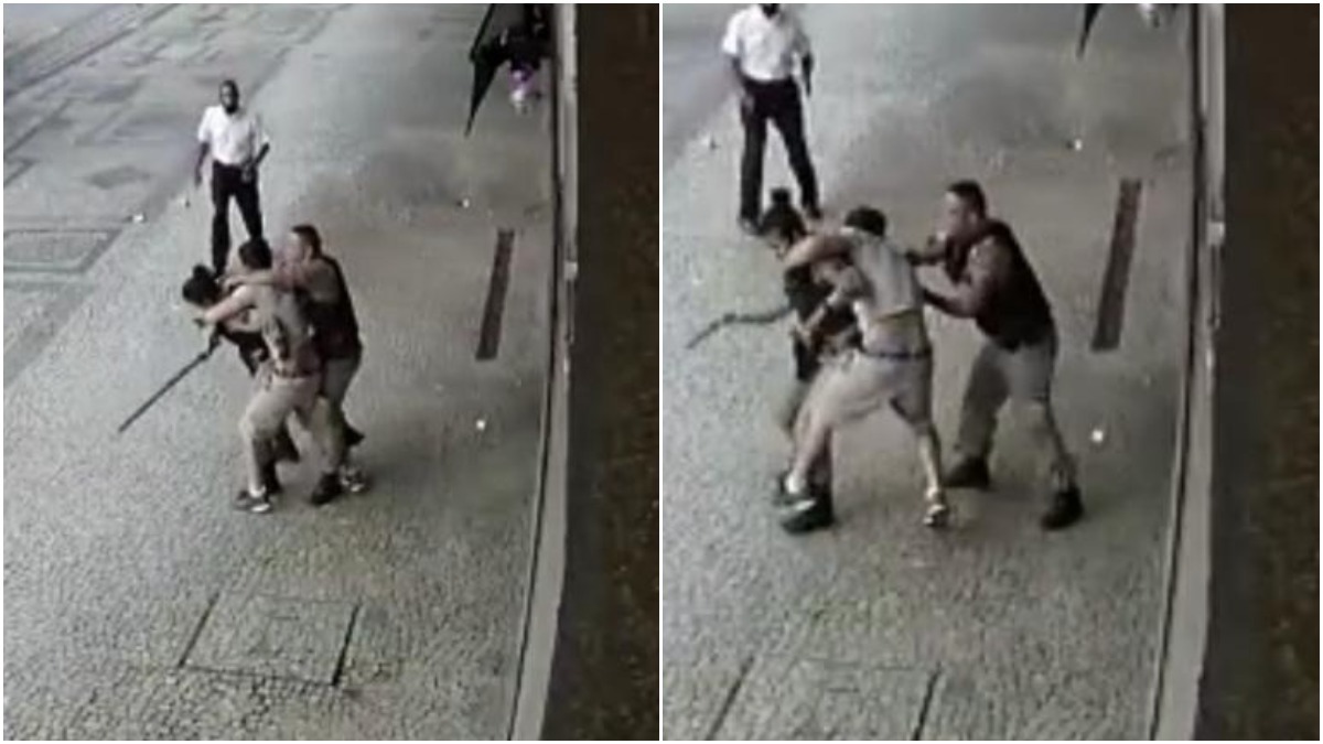 Vídeo: lutador de jiu-jitsu se recusa a pagar passagem de ônibus e ataca PMs