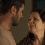 Maria Bruaca e Levi, na novela Pantanal