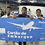 Atletas de jiu-jistu do projeto Suçuarana