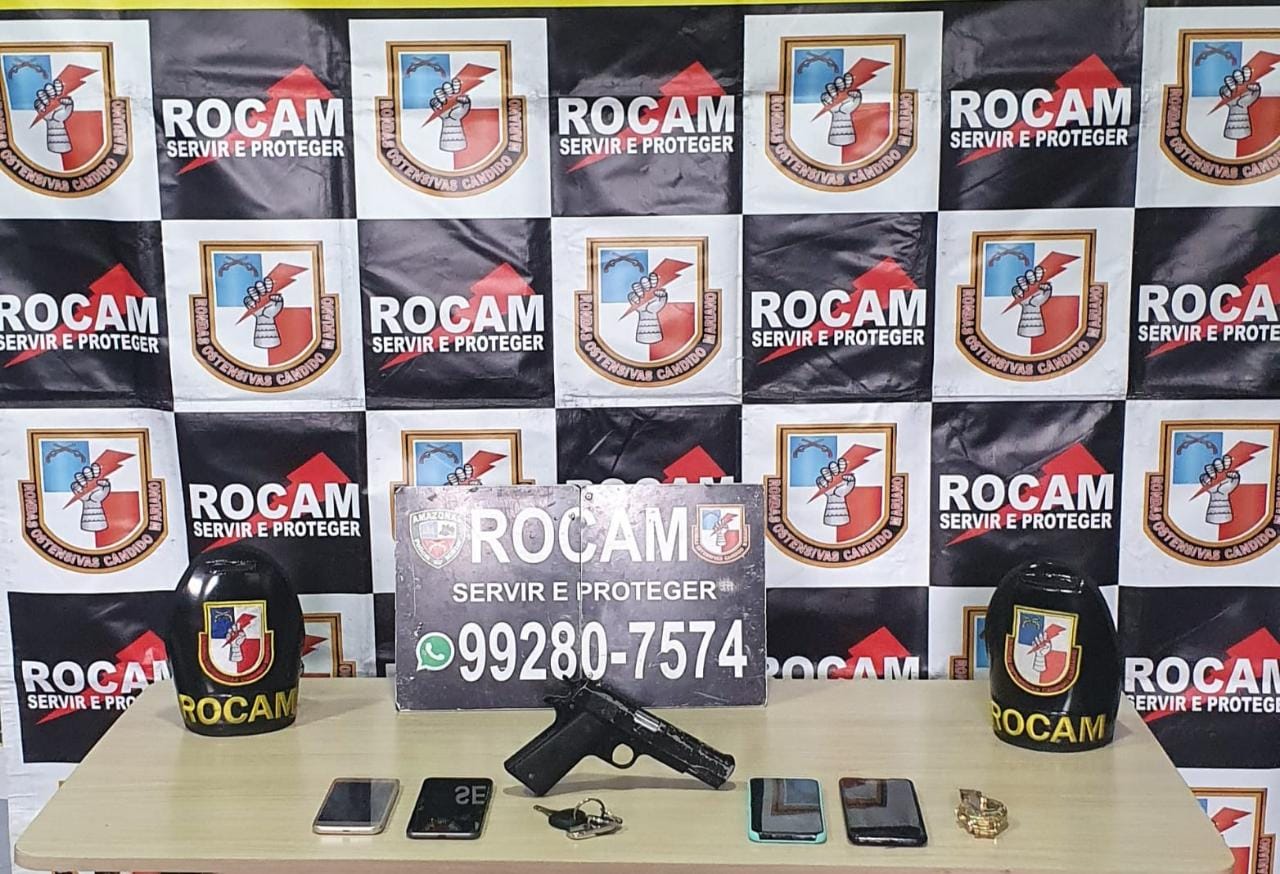 Trio de assaltantes é preso após realizar arrastão em Manaus