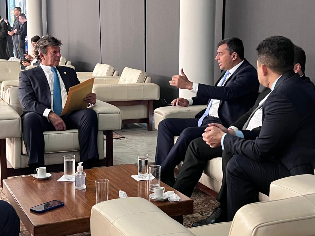 Em reunião com presidente do STF, Wilson Lima obtém apoio em processos futuros sobre ZFM