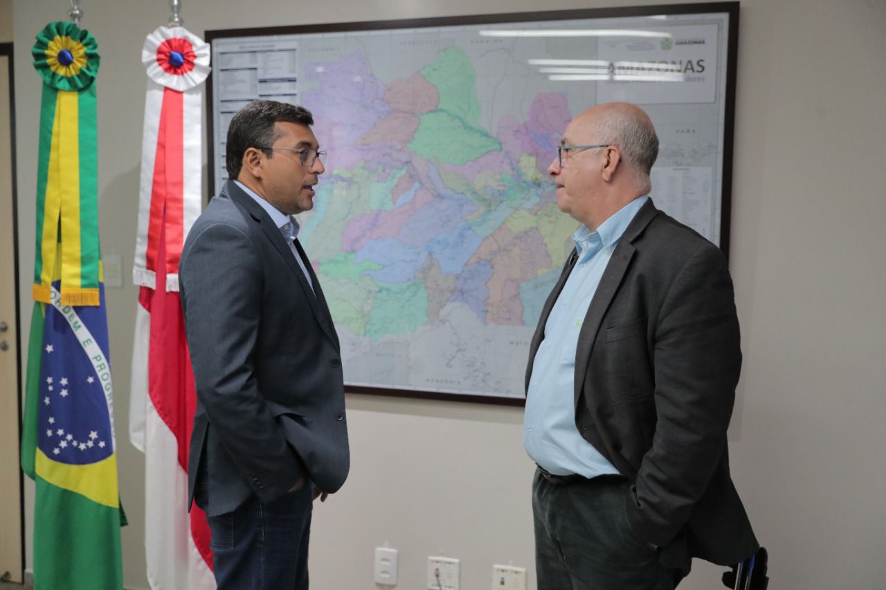 Governador Wilson Lima recebe presidente da Potássio do Brasil, Adriano Espeschit