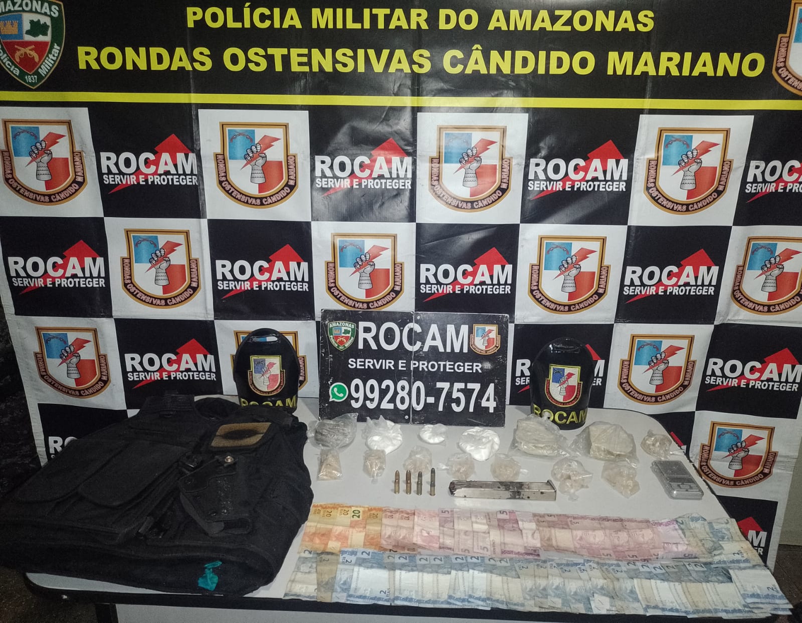 Adolescente é apreendido com munições e drogas na Compensa em Manaus