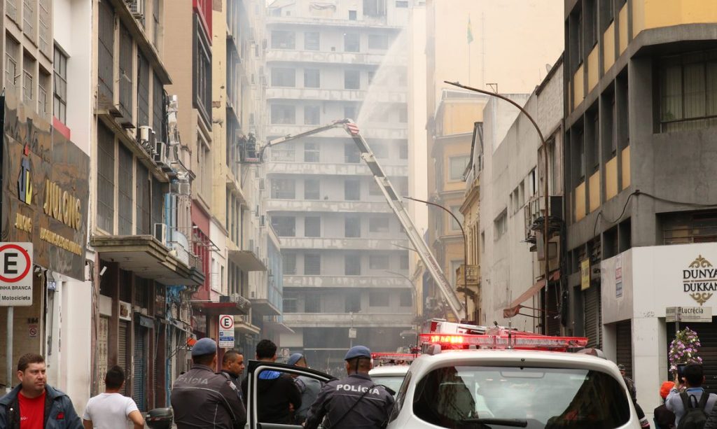 Incêndio no centro de São Paulo