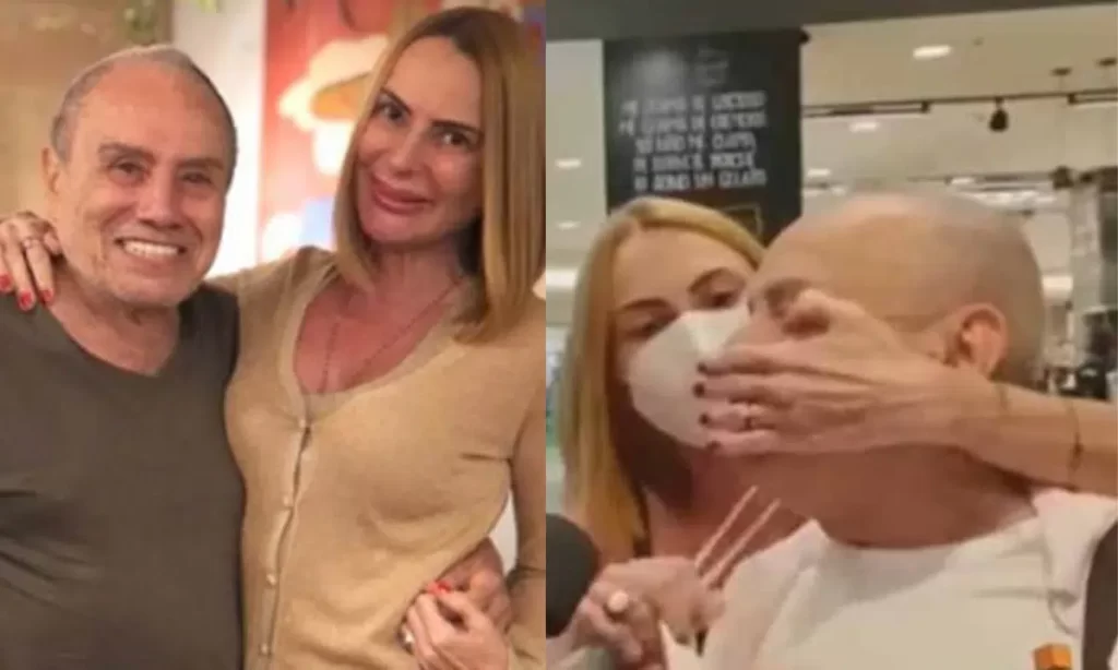 Stênio Garcia e esposa