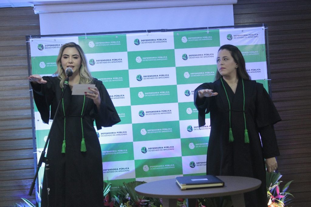 solenidade de posse de novas defensoras públicas