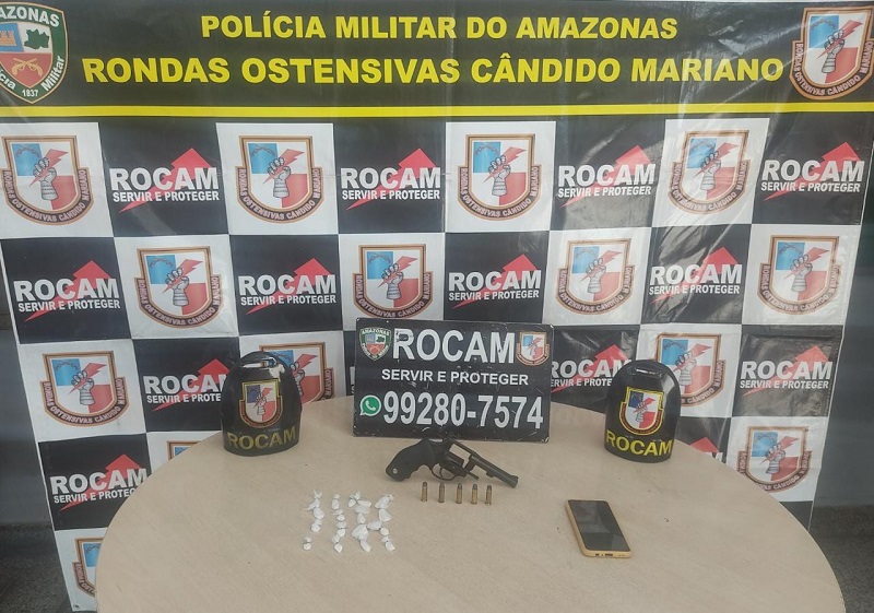 Homem é preso com arma e droga no São Raimundo