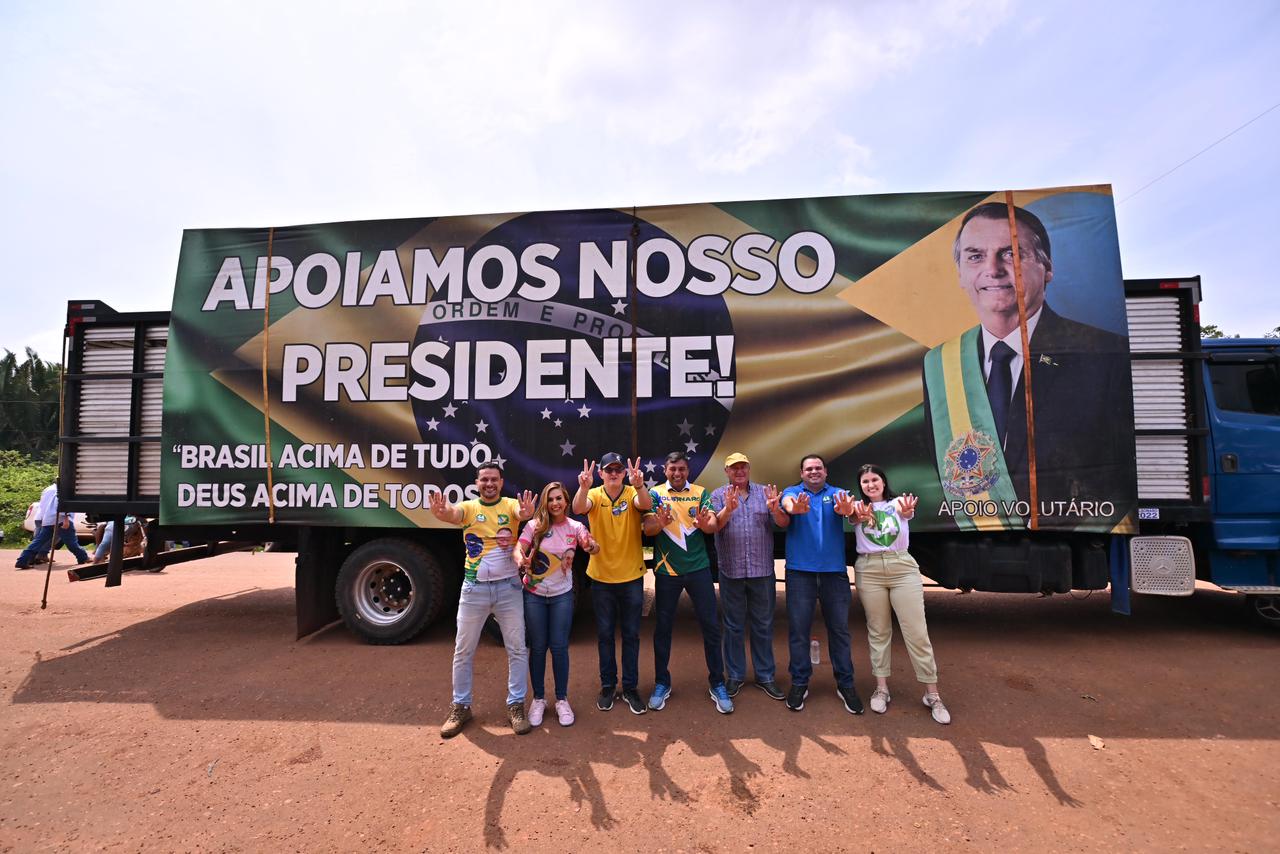 Capitão Alberto Neto e Wilson Lima levam campanha de Bolsonaro para o interior do AM