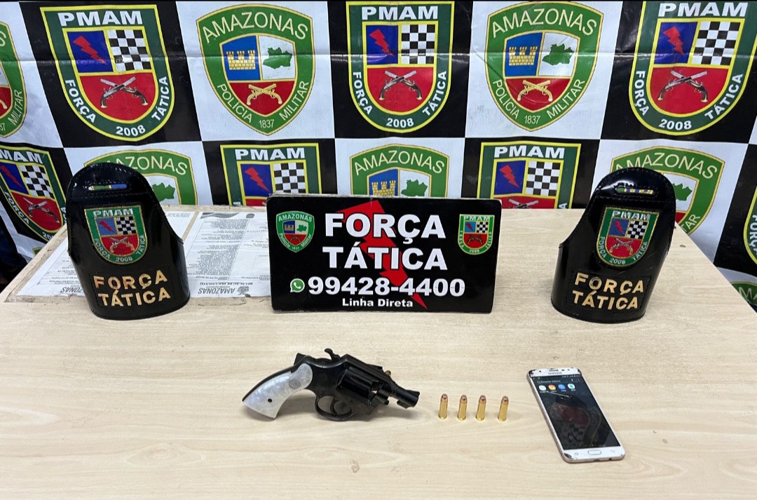 Jovem é presa com arma e munições no Santa Etelvina