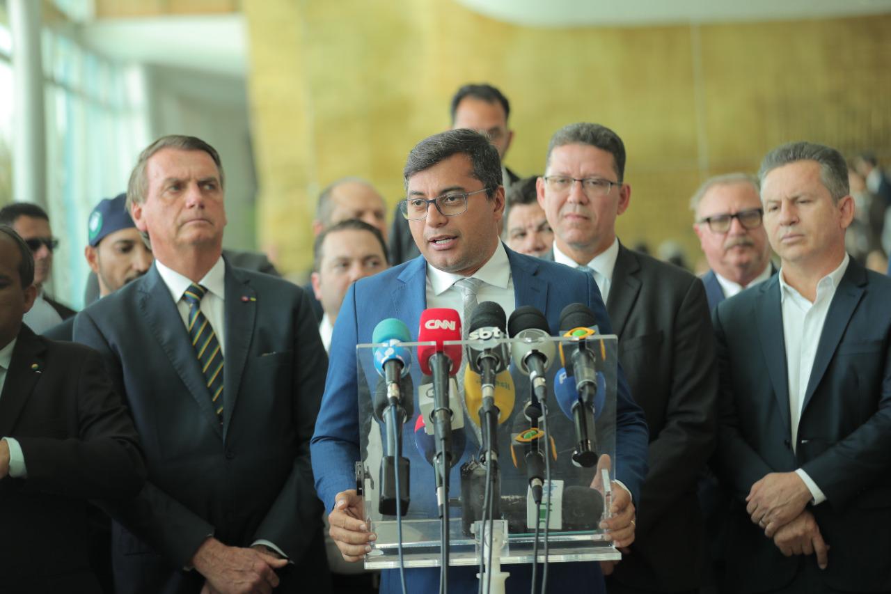 Wilson Lima reafirma apoio a Jair Bolsonaro, durante encontro com presidente