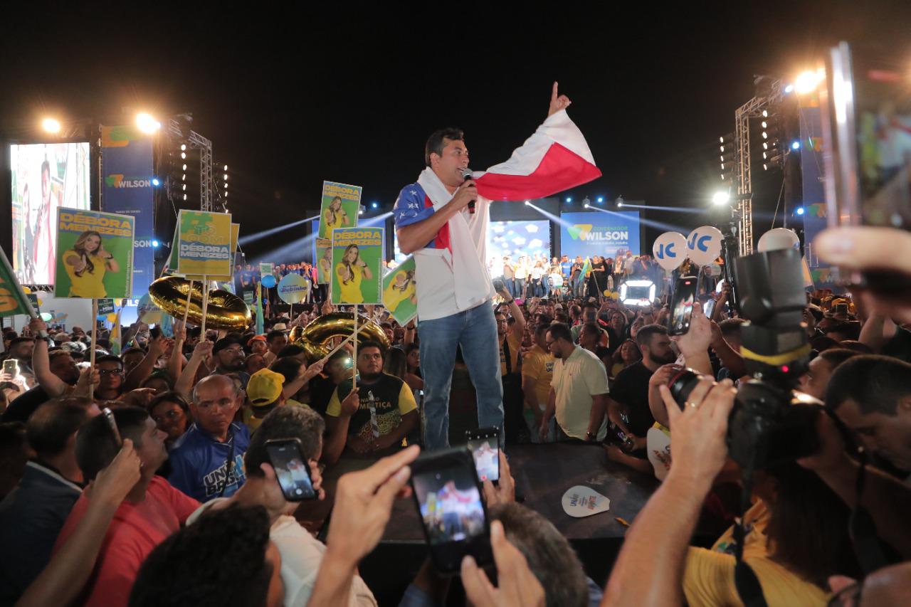 Governador Wilson Lima inicia atos de campanha visando segundo turno