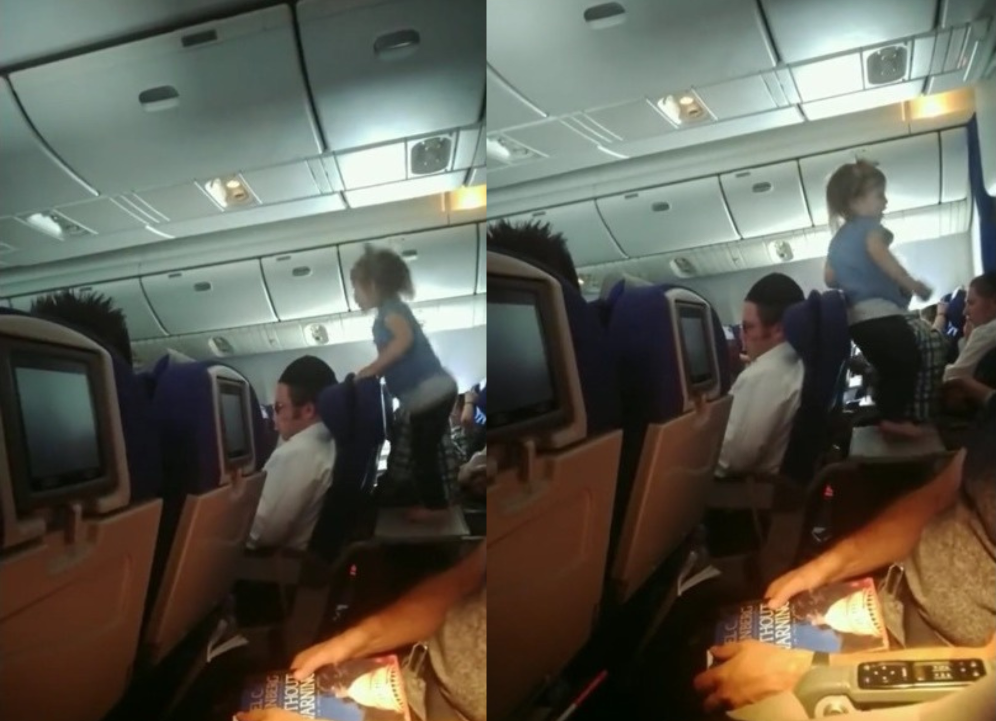 Criança perturba outros passageiros em viagem de 8 horas de avião e pais não fazem nada