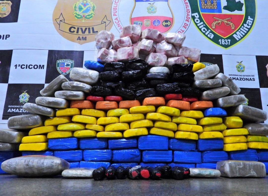 Em 10 meses, SSP-AM apreendeu mais de 600 quilos de drogas durante ações policiais