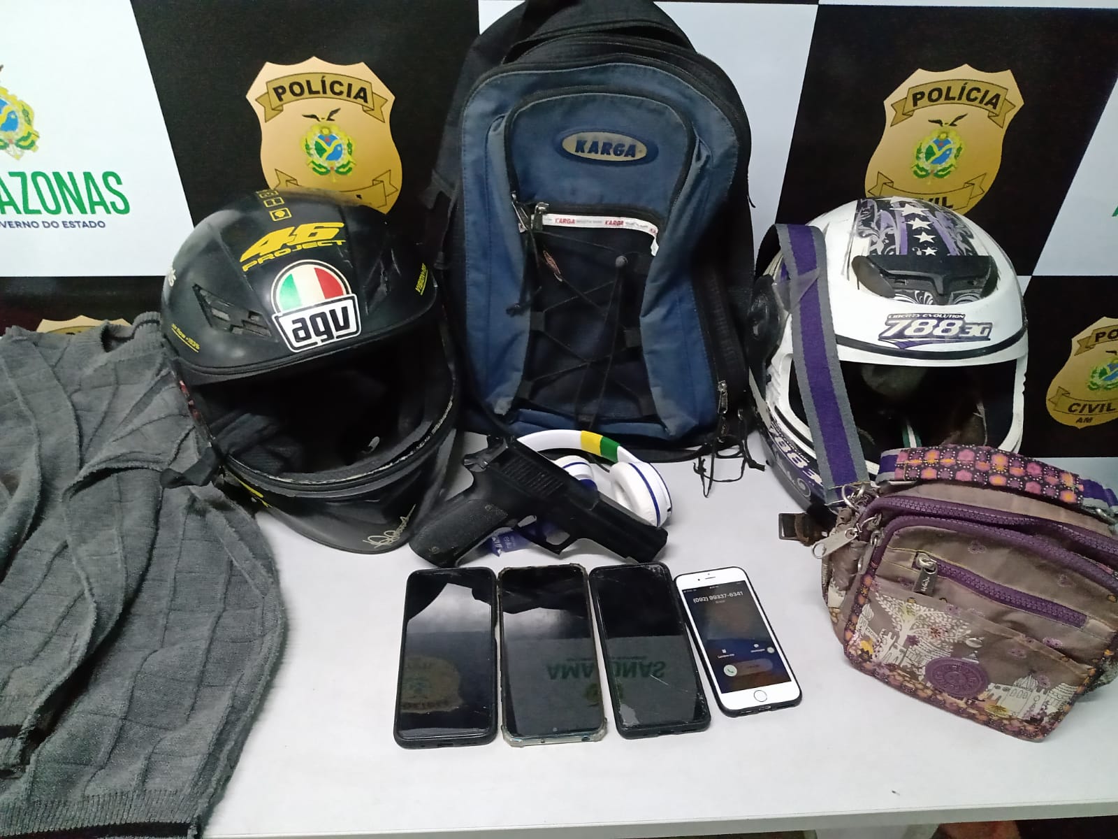 Assaltantes são presos após acidente durante fuga em Manaus