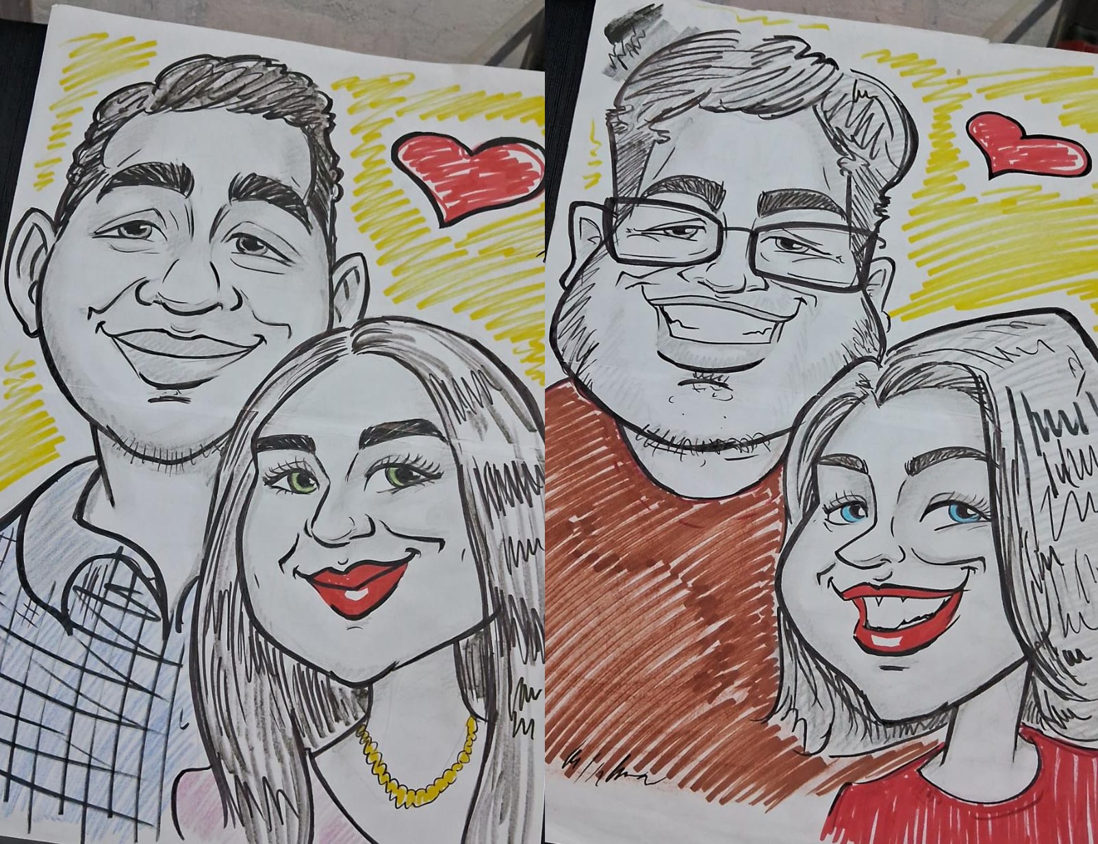 Shopping de Manaus promotes free session of caricatures for couples