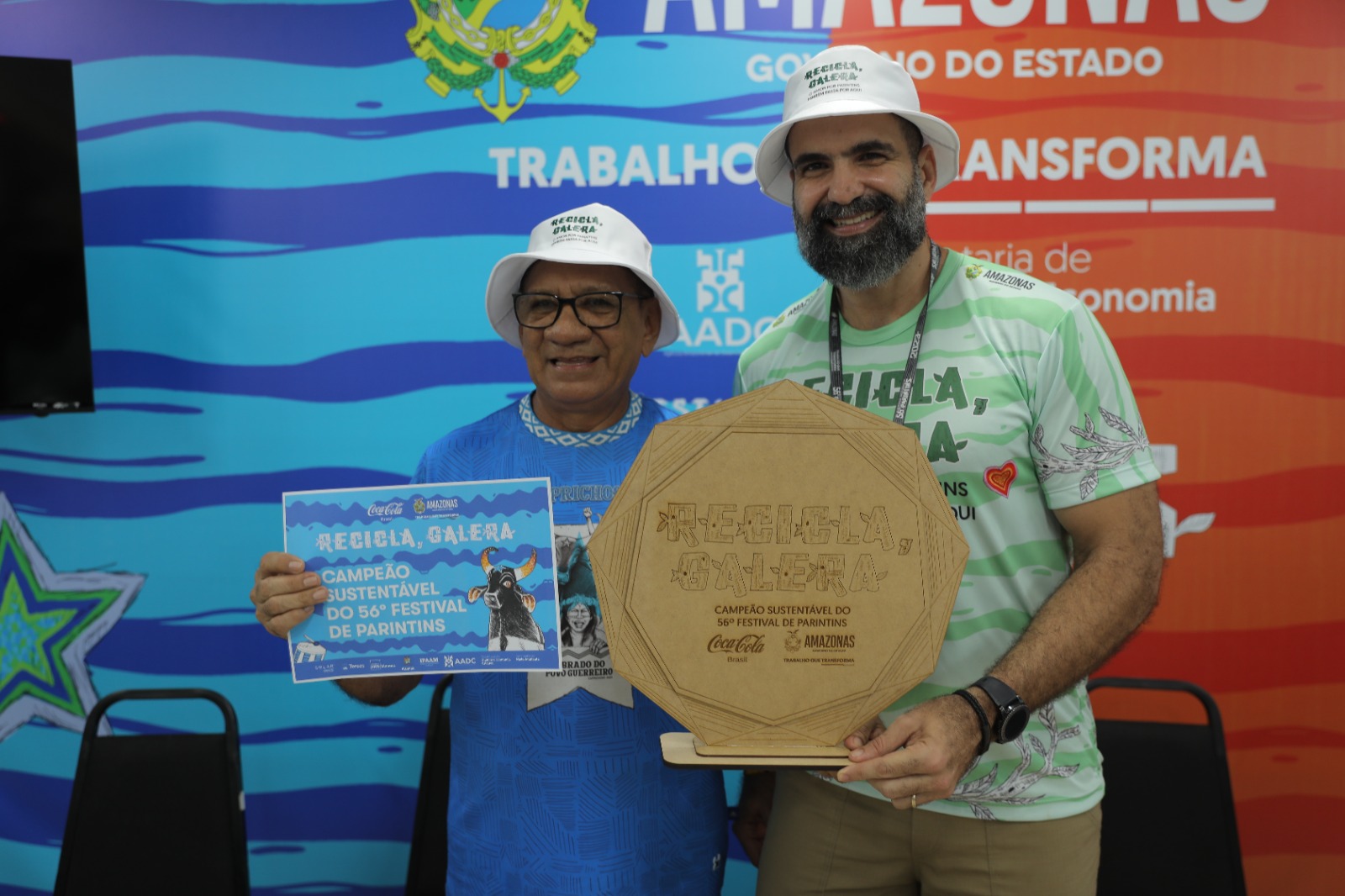 Caprichoso destina 1 tonelada de resíduos e leva título de Campeão Sustentável do festival de Parintins