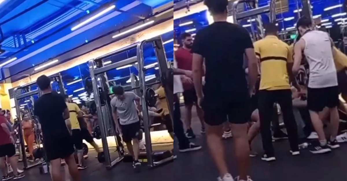 VÍDEO: Homens brigam e trocam socos na academia em fila para revezar aparelho