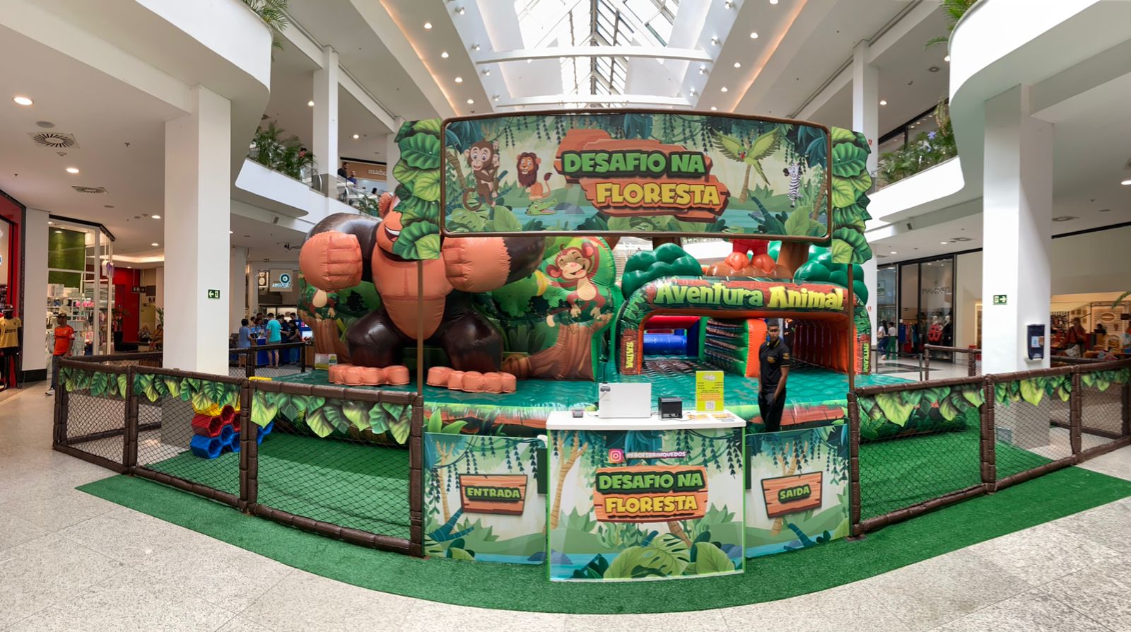 Amazonas Shopping recebe parque Desafio na Floresta