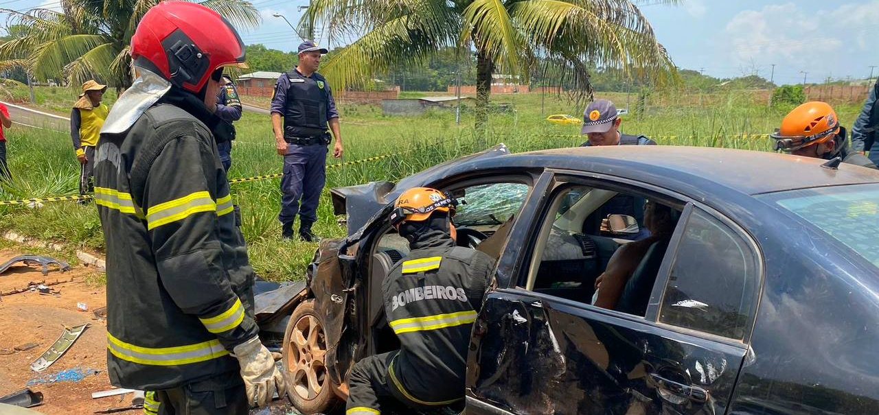 Acidente na rodovia Carlos Braga deixa quatro pessoas feridas, diz Corpo de Bombeiros