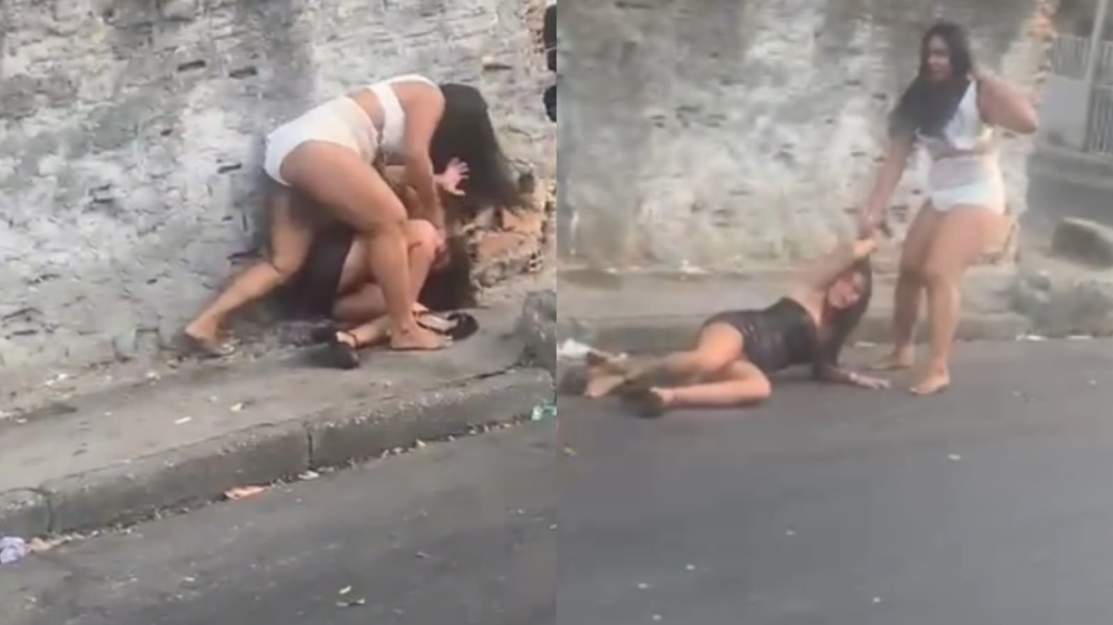 VÍDEO: blindadas brigam por garanhão em bar no Petrópolis