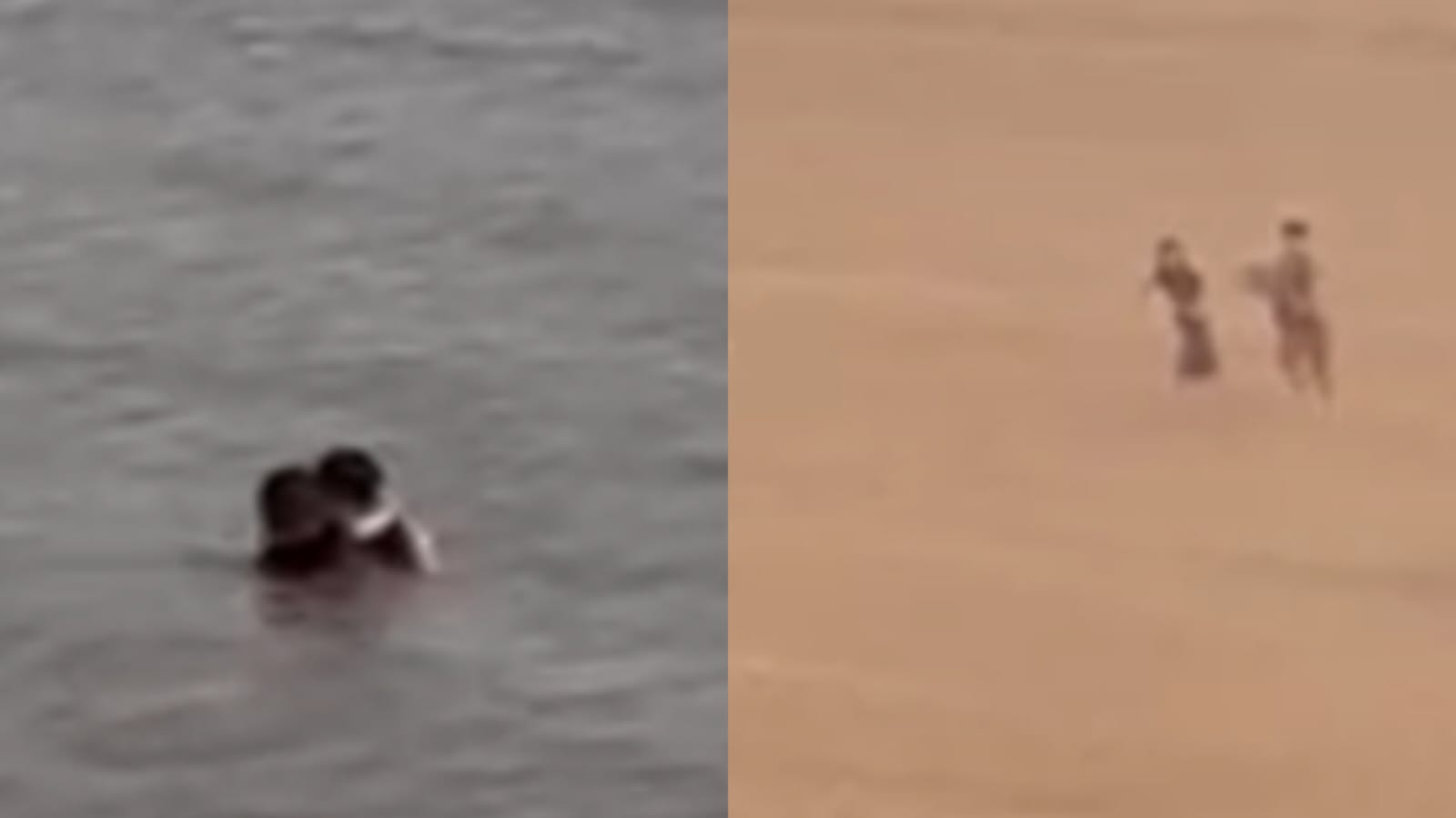 Após ‘rapidinha’ no Rio Negro, casal foge de temporal na praia da Ponta Negra; VÍDEO