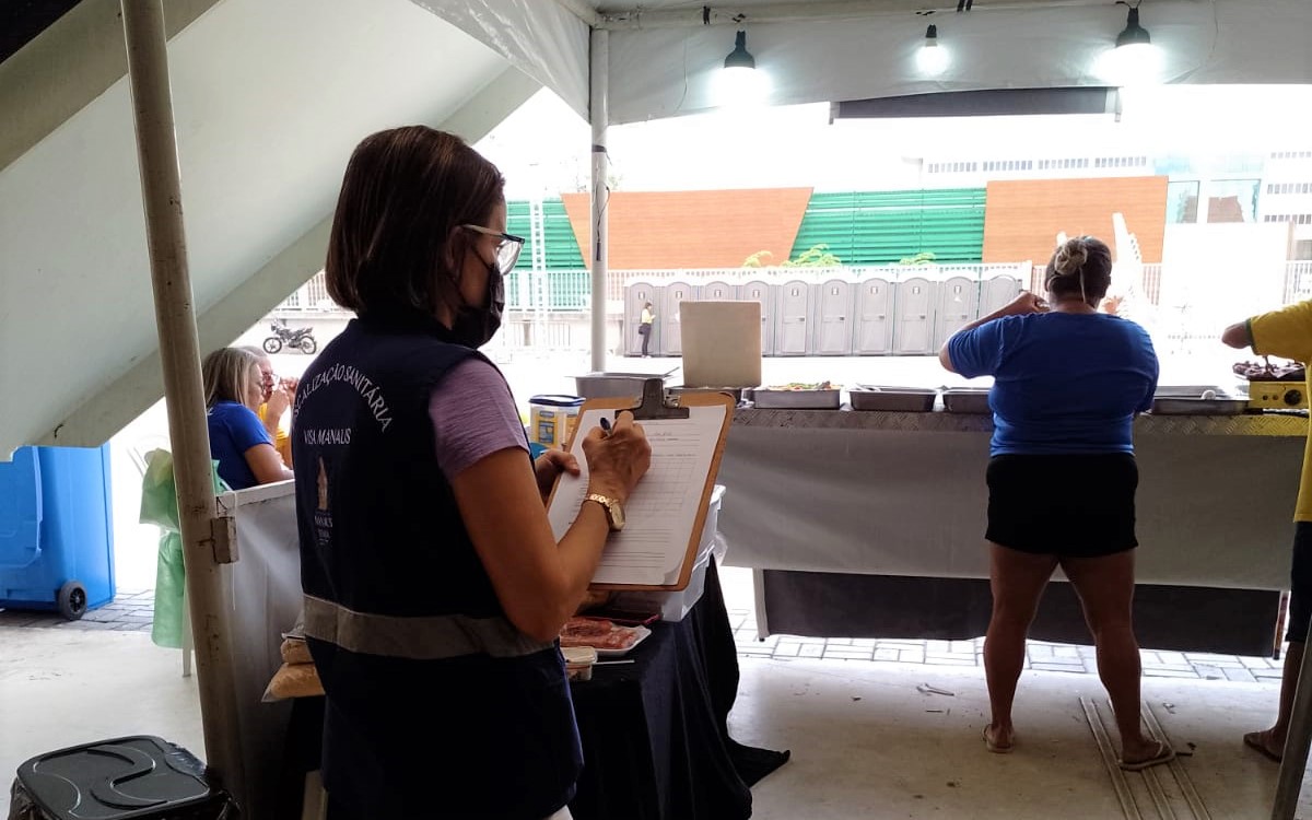 Segurança sanitária da Arena é monitorada durante partida Amazonas x Botafogo-PB
