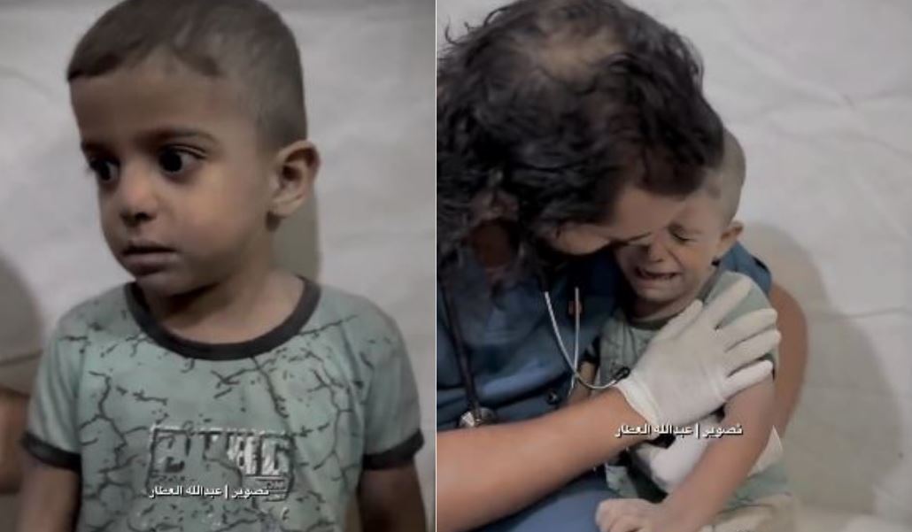VÍDEO: médico emociona ao tentar acalmar criança durante conflitos em Gaza