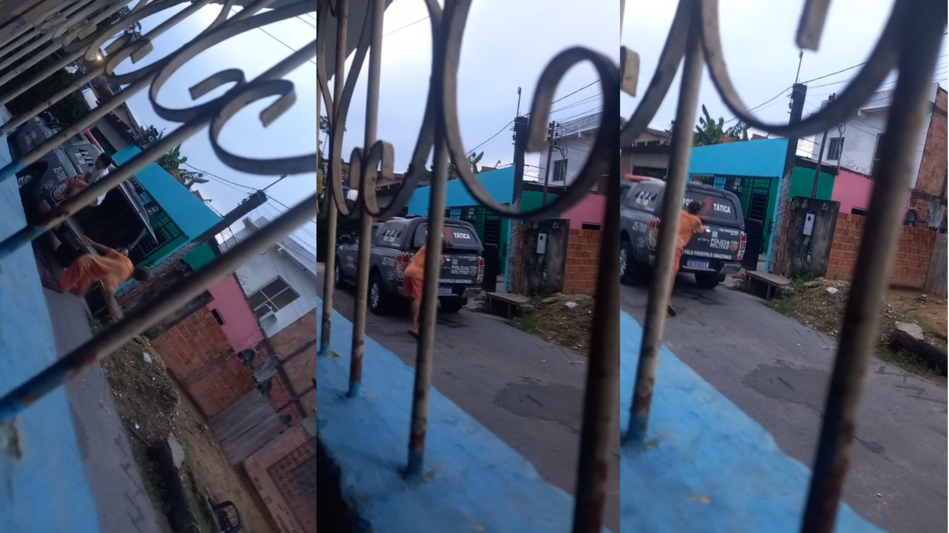 ‘Lili cantou’: preso foge algemado de viatura com ajuda de comparsa em Manaus; VÍDEO