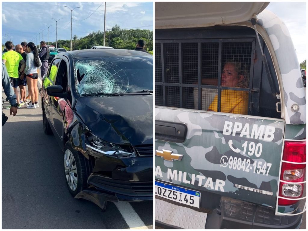 Motorista estava embriagada, de acordo com testemunhas.