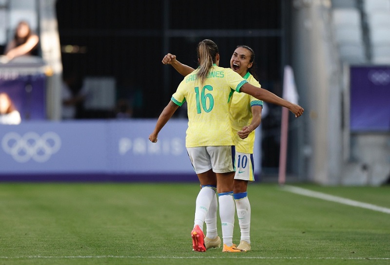 Gabi Nunes marcou o gol da vitória com passe de Marta