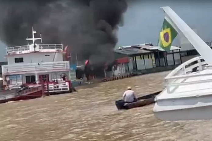 A floating gas station ignites in the AM