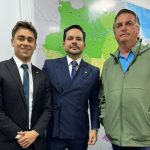 Nikolas Ferreira e Jair Bolsonaro foram apoiadores da candidatura do Capitão Alberto Neto