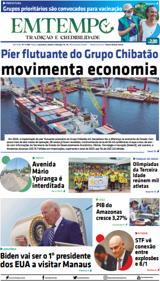 Jornal Em Tempo – Friday, Saturday and Sunday, 15, 16 and 17 November 2024