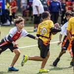 Diferente do futebol americano convecional, o Flag não tem contato físico