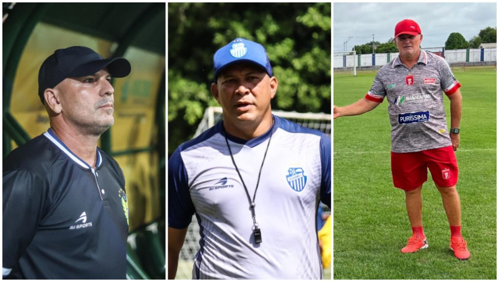 São Raimundo foi o primeiro a comunicar a demissão de Marinho (ao centro)