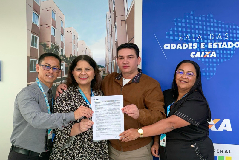 Contrato assinado para construção de 500 unidades habitacionais em Manaus (Foto: DIvulgação)