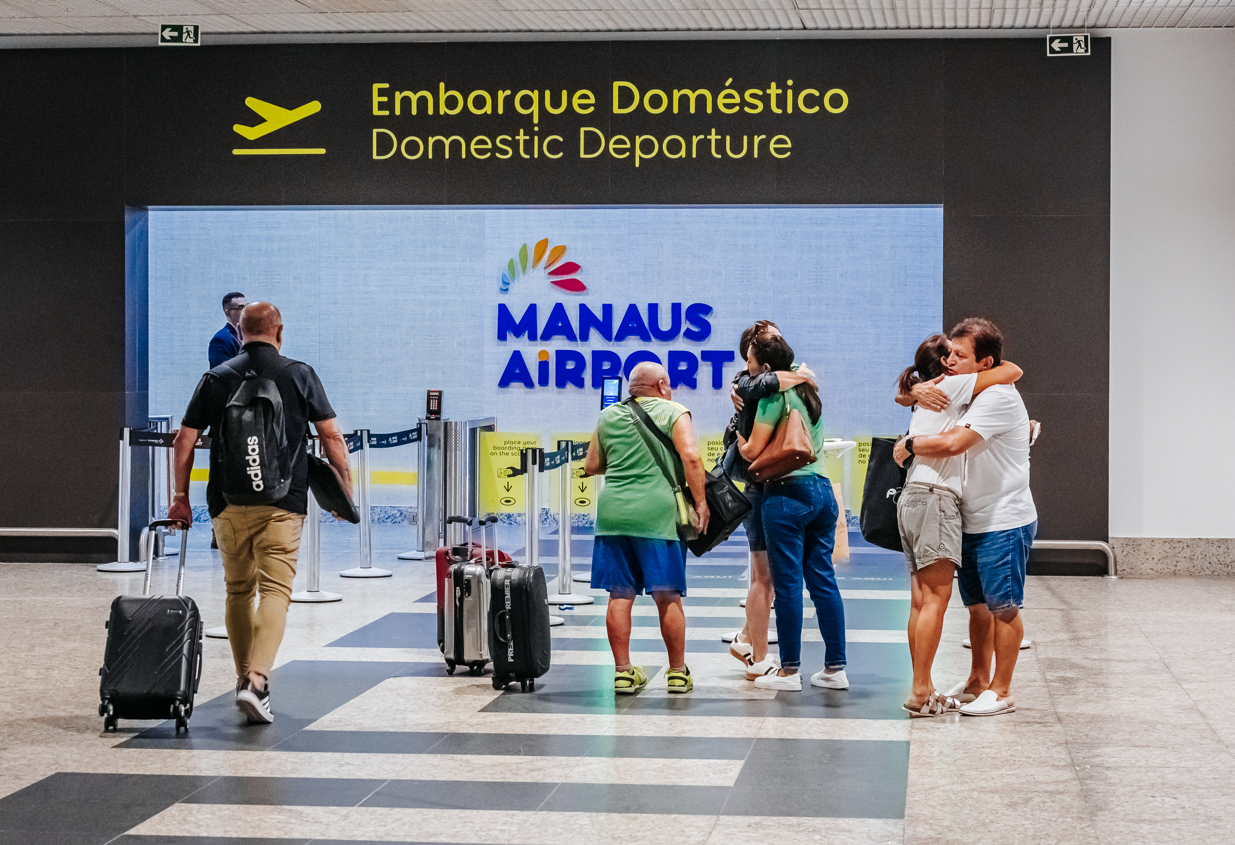 Embarque no Aeroporto Internacional de Manaus (Foto: Reprodução)