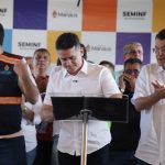 Máquinas e operários iniciam obra de revitalização na avenida do Turismo, zona Oeste de Manaus