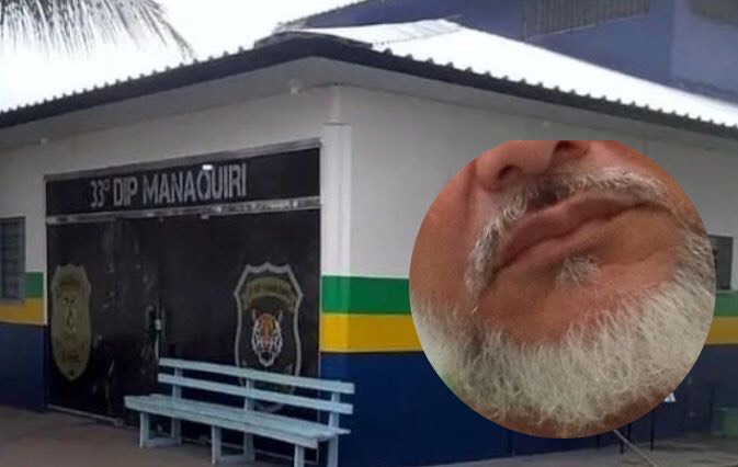 Professor preso por abuso de criança em Manaquiri - Polícia leva acusado para delegacia