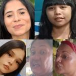 Fotos das cinco mulheres desaparecidas em Manaus divulgadas pela Polícia Civil do Amazonas.
